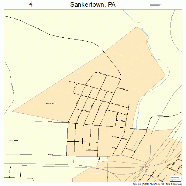 Sankertown, PA street map