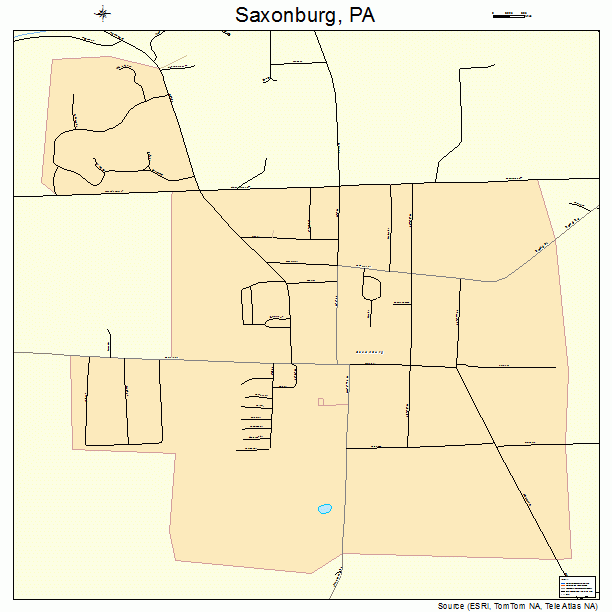 Saxonburg, PA street map