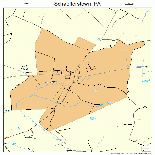 Schaefferstown, PA street map