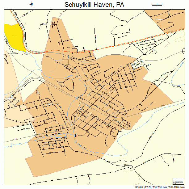 Schuylkill Haven, PA street map