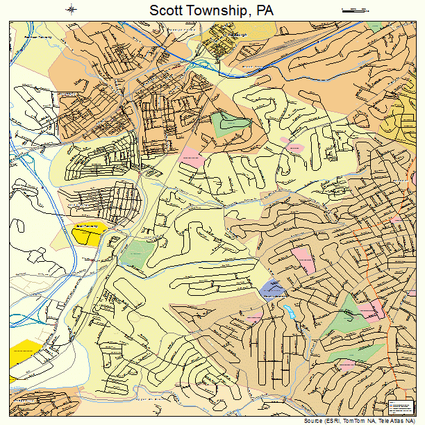 Scott Township, PA street map
