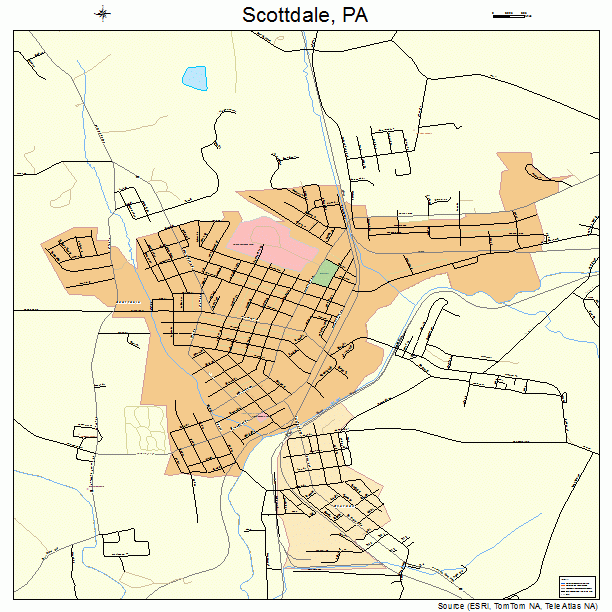 Scottdale, PA street map