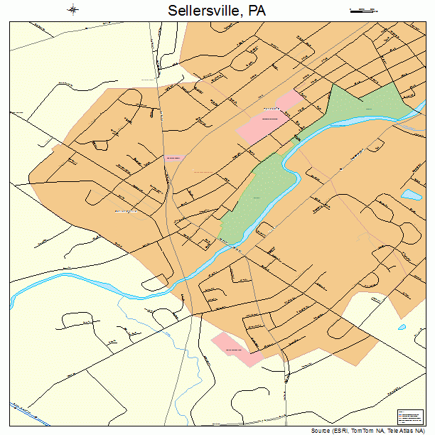 Sellersville, PA street map