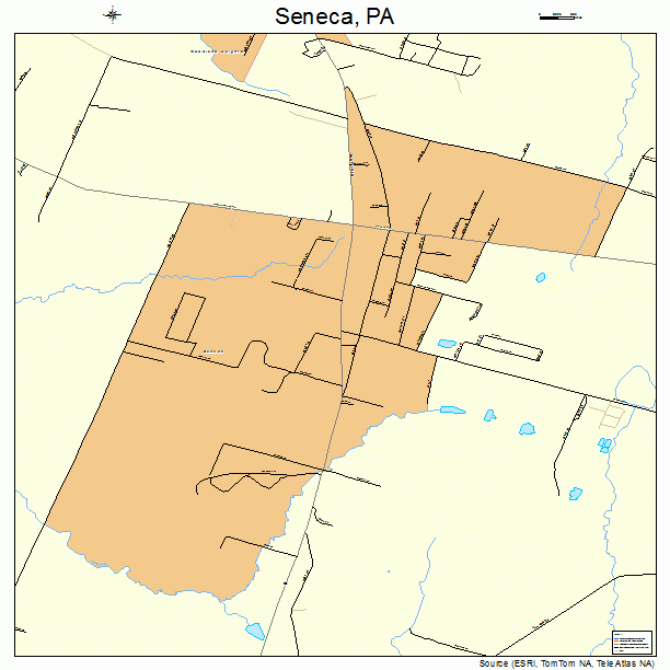 Seneca, PA street map