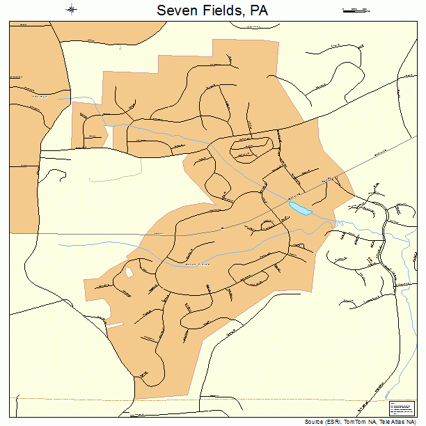 Seven Fields, PA street map