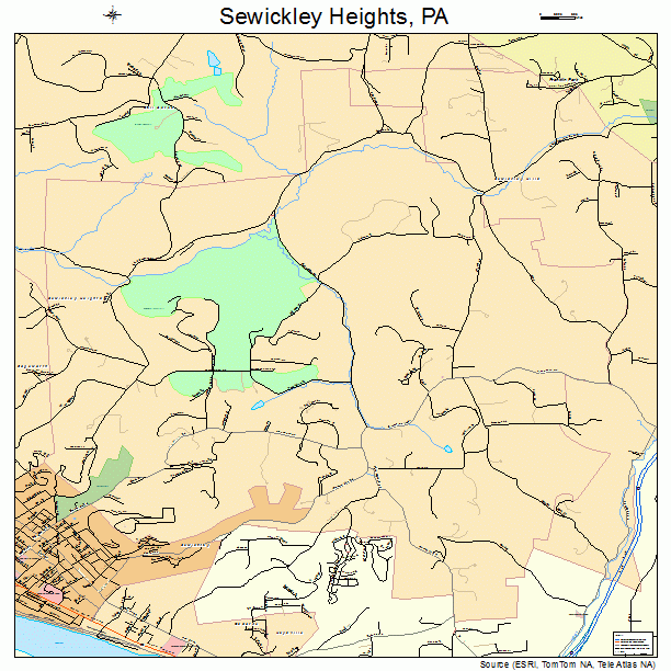 Sewickley Heights, PA street map