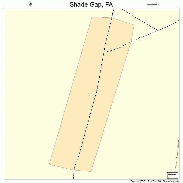 Shade Gap, PA street map