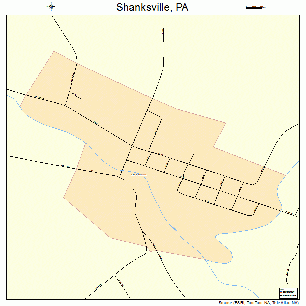 Shanksville, PA street map