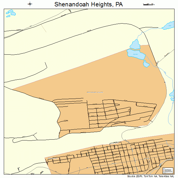 Shenandoah Heights, PA street map