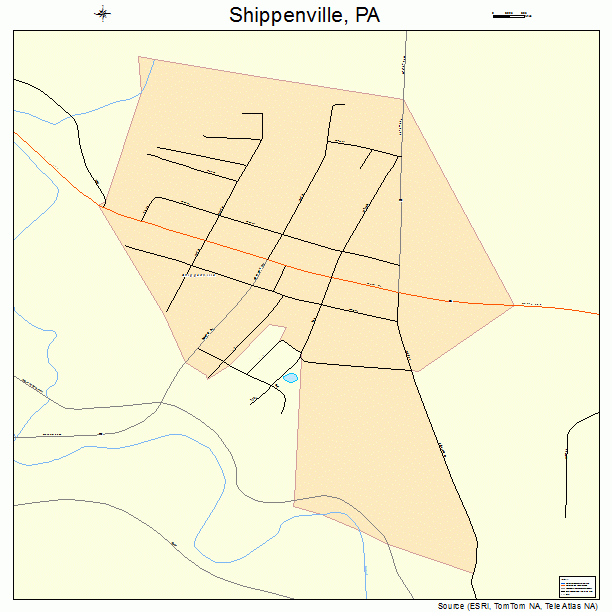 Shippenville, PA street map