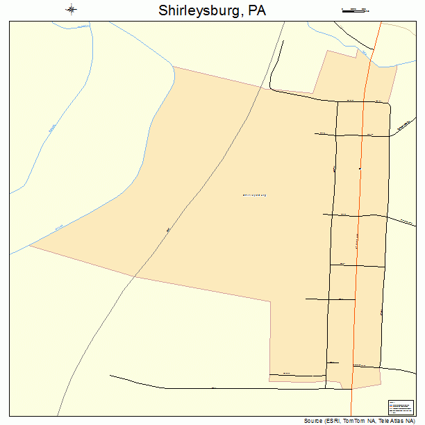 Shirleysburg, PA street map