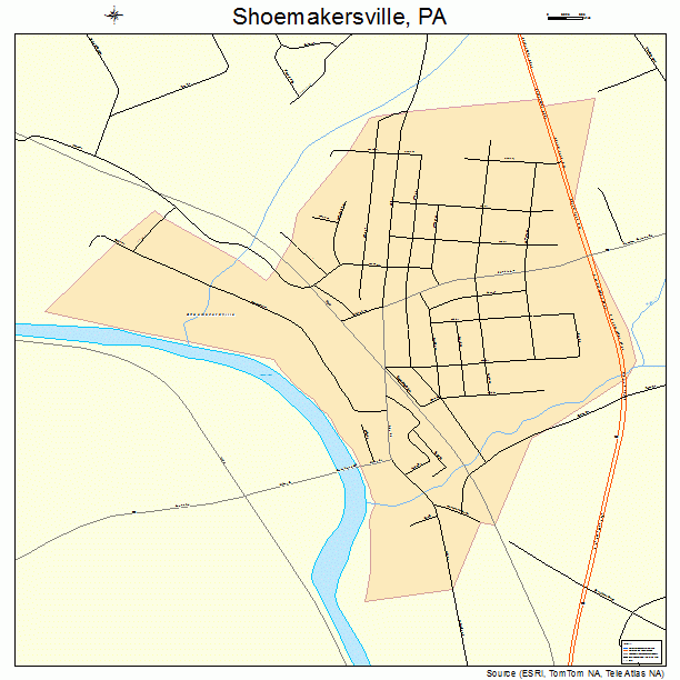 Shoemakersville, PA street map