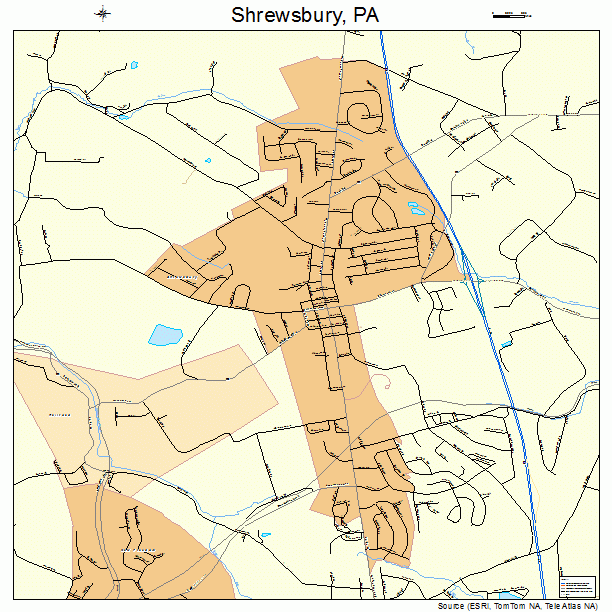 Shrewsbury, PA street map