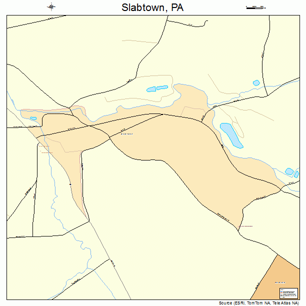 Slabtown, PA street map