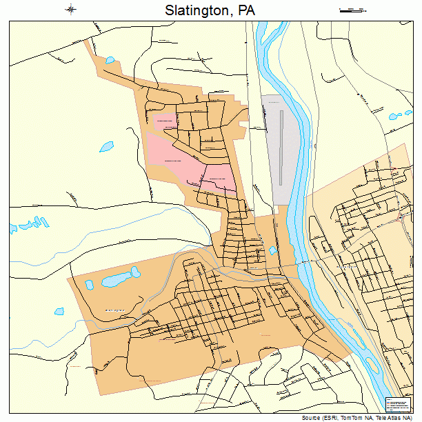 Slatington, PA street map