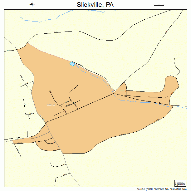 Slickville, PA street map