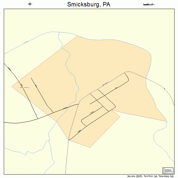 Smicksburg, PA street map