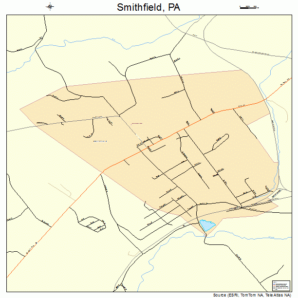 Smithfield, PA street map
