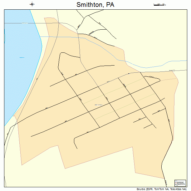 Smithton, PA street map