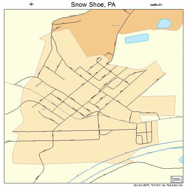 Snow Shoe, PA street map