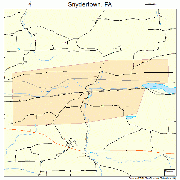 Snydertown, PA street map