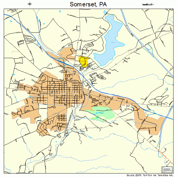 Somerset, PA street map