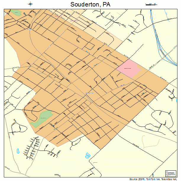 Souderton, PA street map