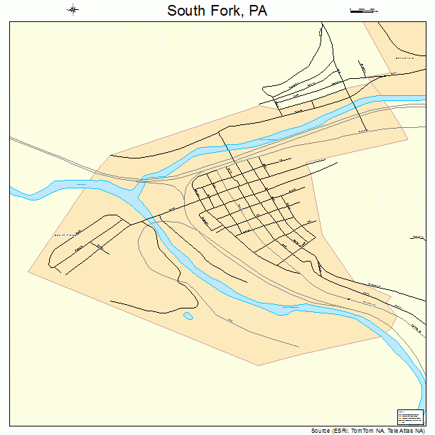 South Fork, PA street map