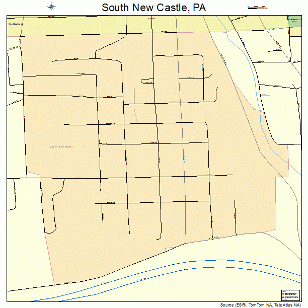 South New Castle, PA street map