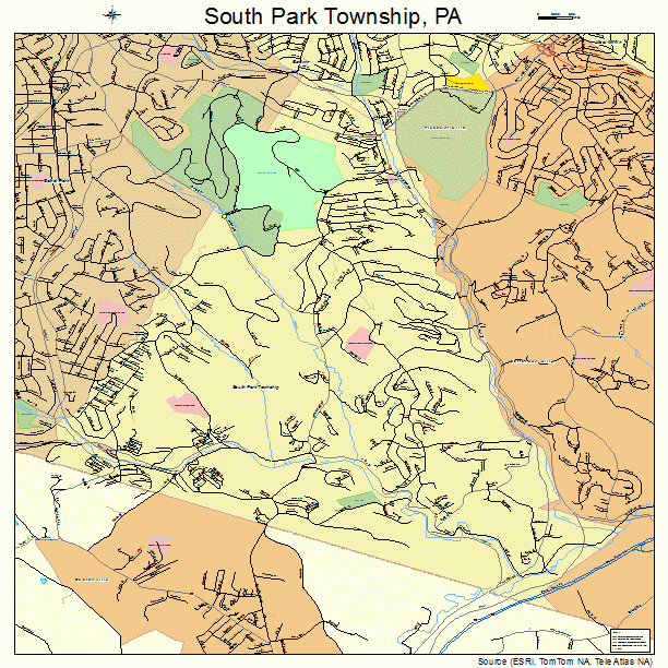 South Park Township, PA street map