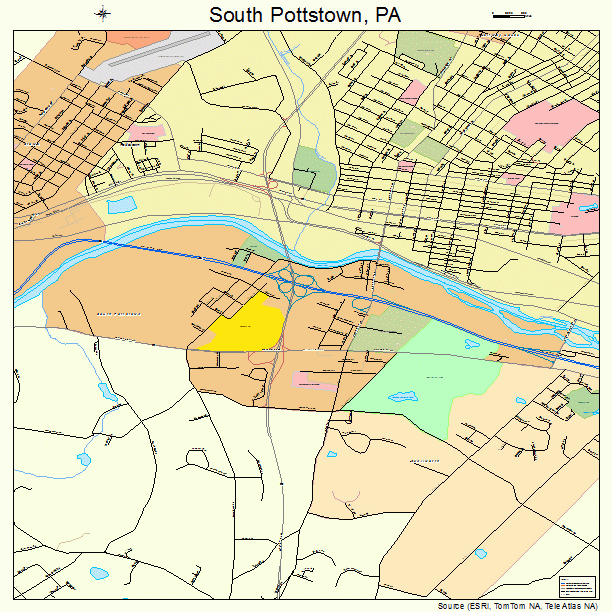 South Pottstown, PA street map