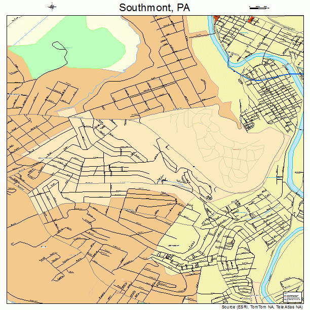 Southmont, PA street map