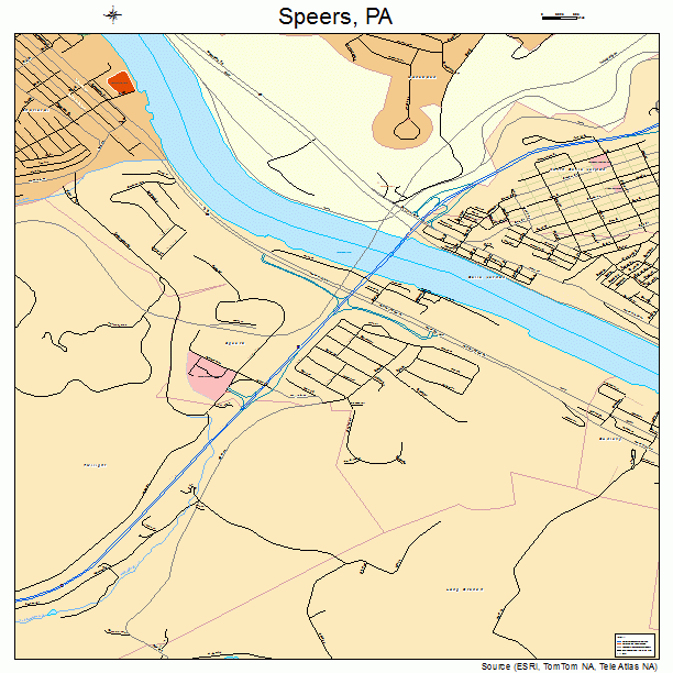 Speers, PA street map