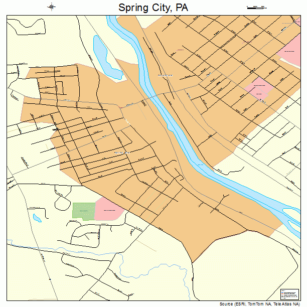 Spring City, PA street map