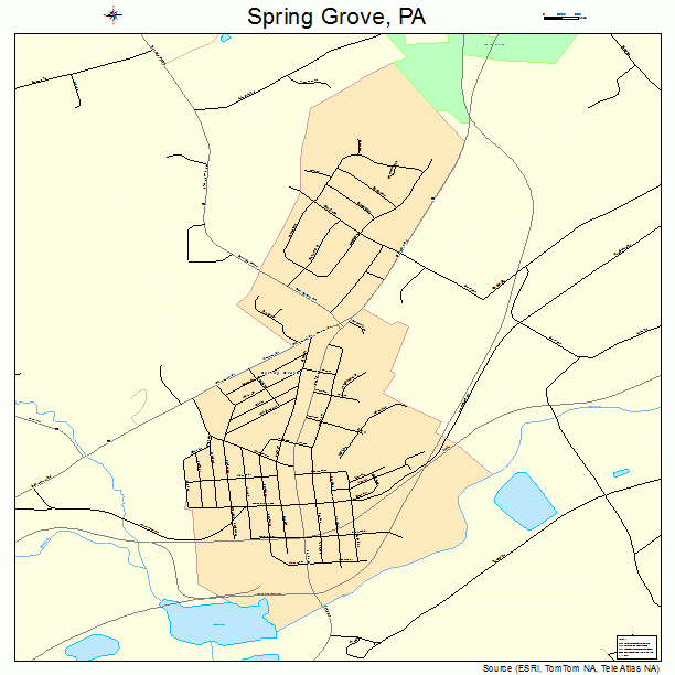 Spring Grove, PA street map