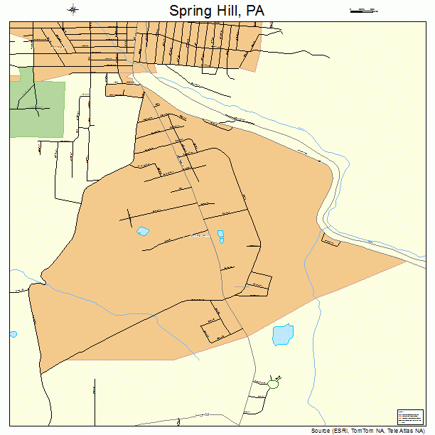 Spring Hill, PA street map