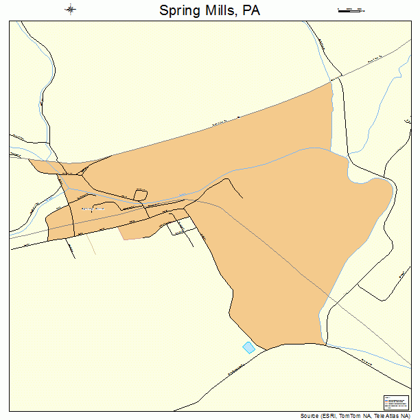 Spring Mills, PA street map