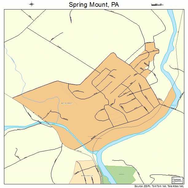 Spring Mount, PA street map