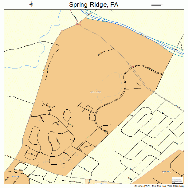 Spring Ridge, PA street map
