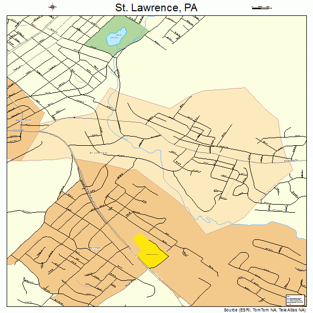 St. Lawrence, PA street map