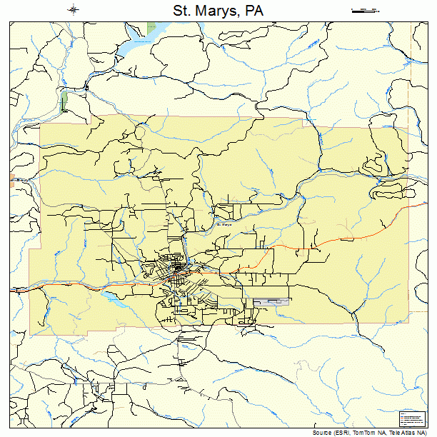 St. Marys, PA street map