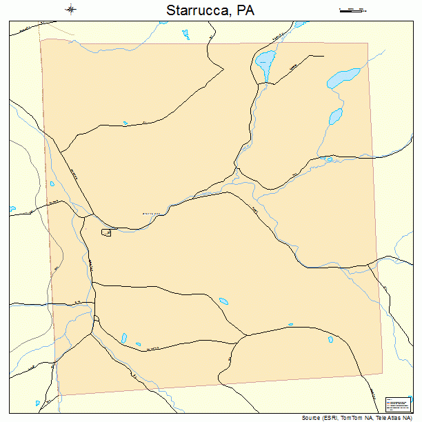 Starrucca, PA street map