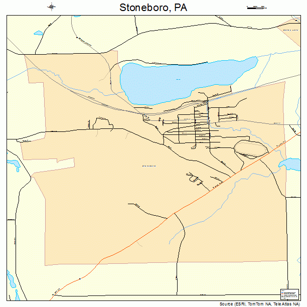 Stoneboro, PA street map