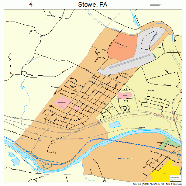 Stowe, PA street map