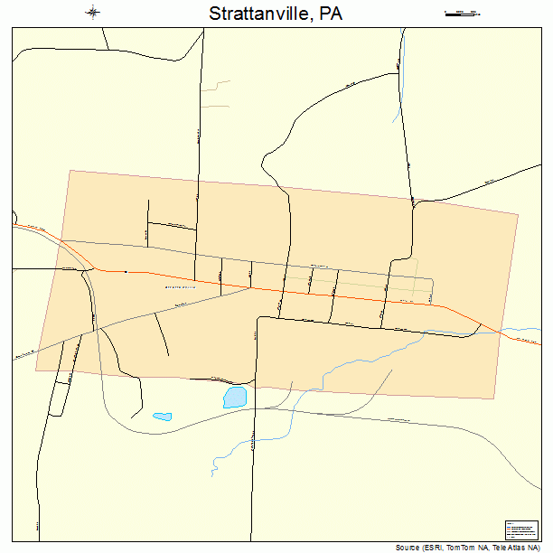 Strattanville, PA street map