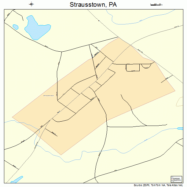 Strausstown, PA street map