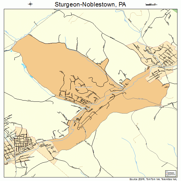 Sturgeon-Noblestown, PA street map