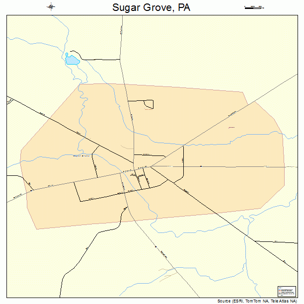 Sugar Grove, PA street map