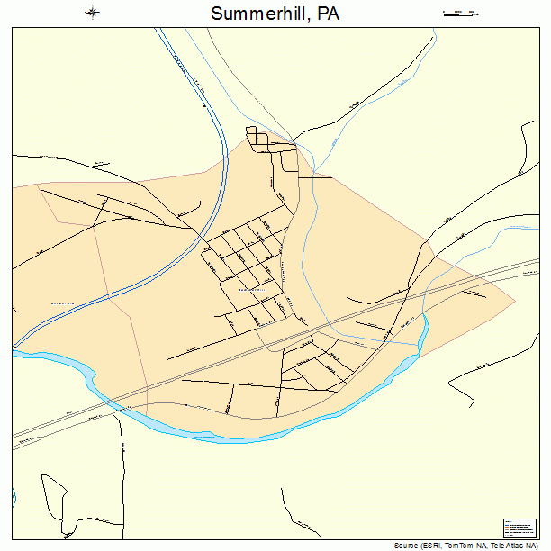 Summerhill, PA street map