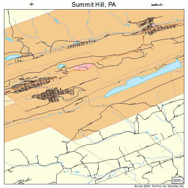 Summit Hill, PA street map